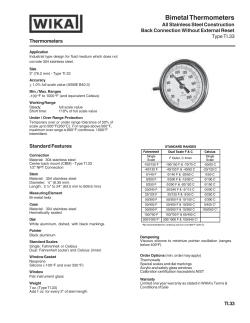 Bimetal Thermometers