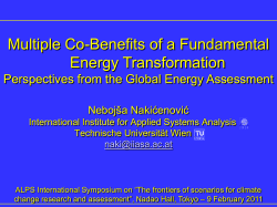 Multiple Co-Benefits of a Fundamental Energy Transformation