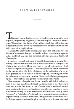 Ethics: Subjectivity and Truth