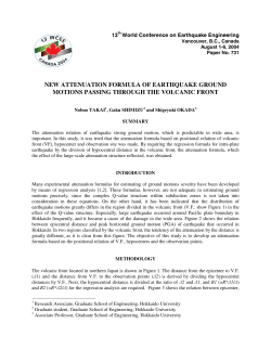 New Attenuation Formula of Earthquake Ground Motions Passing