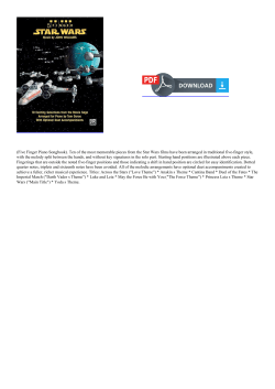 PDF 5 Finger Star Wars Arranged For Piano With