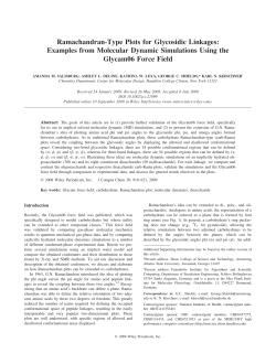 Ramachandran-type plots for glycosidic linkages: Examples from