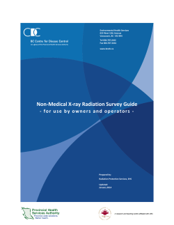 Non-Medical X-ray Radiation Survey Guide