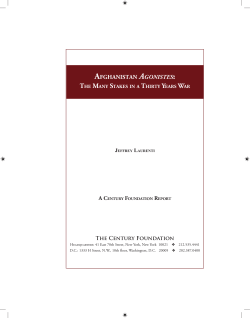 afghanistan agonistes - The Century Foundation