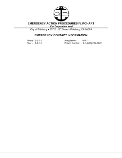 emergency action procedures flipchart emergency