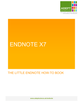 The Little EndNote How-To Book