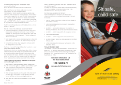 Sit safe, child safe. - Isle of Man Government