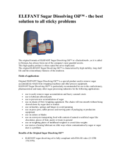 ELEFANT Sugar Dissolving Oil&trade; - the best