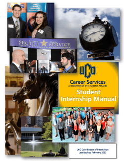 Student Internship Manual