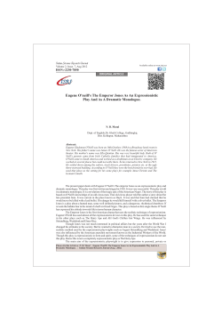 Eugene O`neill`s The Emperor Jones As An Expressionistic