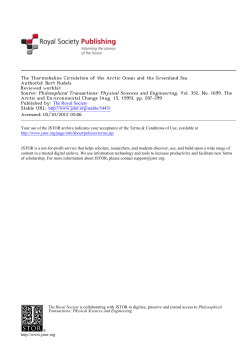 The Thermohaline Circulation of the Arctic Ocean and the