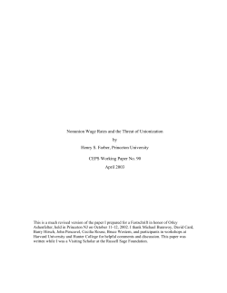 Nonunion Wage Rates and the Threat of Unionization
