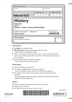 History - Edexcel