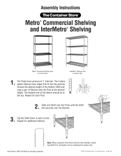Metro&reg; Commercial Shelving and InterMetro&reg; Shelving