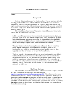 Lab 4 Soil/Weathering