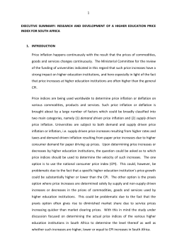 the executive summary of the HEPI Report