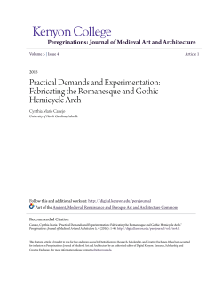 Fabricating the Romanesque and Gothic Hemicycle Arch