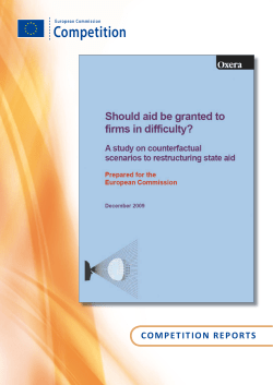 Should aid be granted to firms in difficulty? A study on
