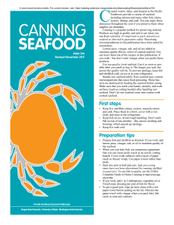 Canning Seafood - Oregon State University
