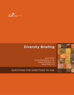 Diversity Briefing