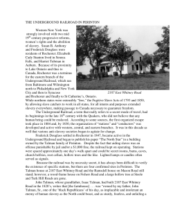 Black History-Underground Railroad (2-27, 3-5