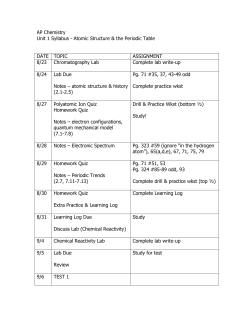 AP Chemistry - Dorman High School