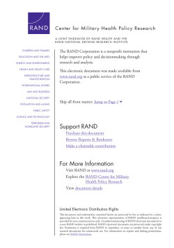 The War Within: Preventing Suicide in the US Military