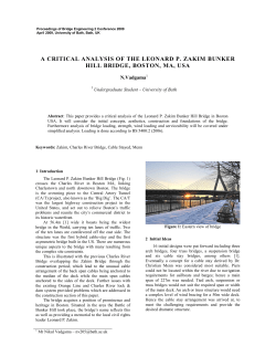 a critical analysis of the leonard p. zakim bunker hill bridge, boston