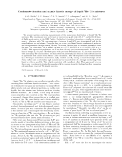 Condensate fraction and atomic kinetic energy of liquid