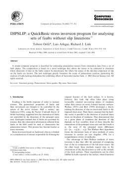 DIPSLIP: a QuickBasic stress inversion program for analysing sets of