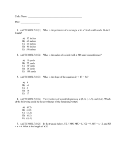ACTC4MSL7 &ndash; Geometry