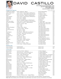 David Castillo Opera Resume 2017.03.14.pages