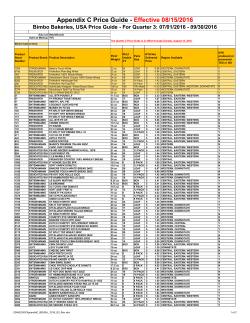 Appendix C Price Guide