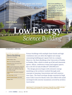 Most science buildings consume a lot of energy. But, the