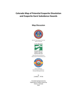 Evaporite Karst Hazards map discussion
