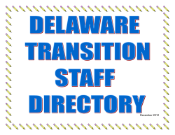 Transition Staff Directory