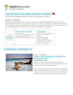 galapagos islands legend cruise