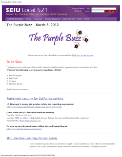 The Purple Buzz &ndash; March 8, 2012
