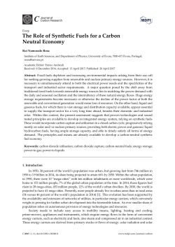 The Role of Synthetic Fuels for a Carbon Neutral Economy