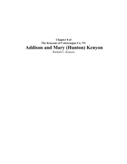 8. Addison and Mary (Hunton) Kenyon