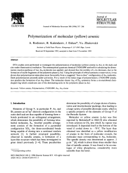 MOLECULAR STRUCTURE Polymerization of molecular (yellow