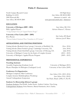 CV - University of Michigan