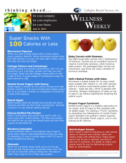 Super Snacks With 100 Calories or Less