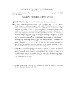 Review Problems 1 - MIT OpenCourseWare