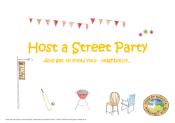 Host a Street Party - Shire of Augusta