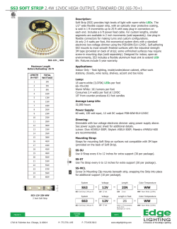 SS3 SOFT STRIP 2.4W 12VDC hIgh OUTPUT