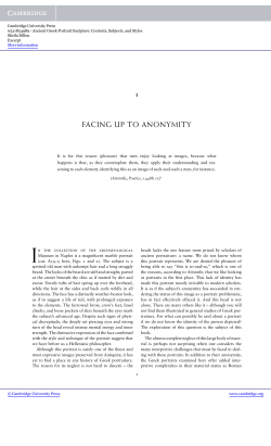 facing up to anonymity - Beck-Shop