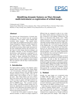 Identifying dynamic features on Mars through multi