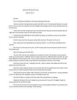 Sentences Without Commas Luke 10: 25
