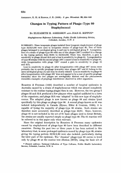 Changes in Typing Pattern of Phage-Type 80